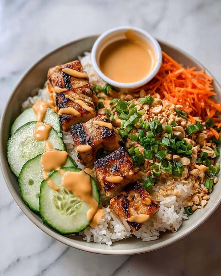 Thai Peanut Chicken Buddha Bowl Recipe