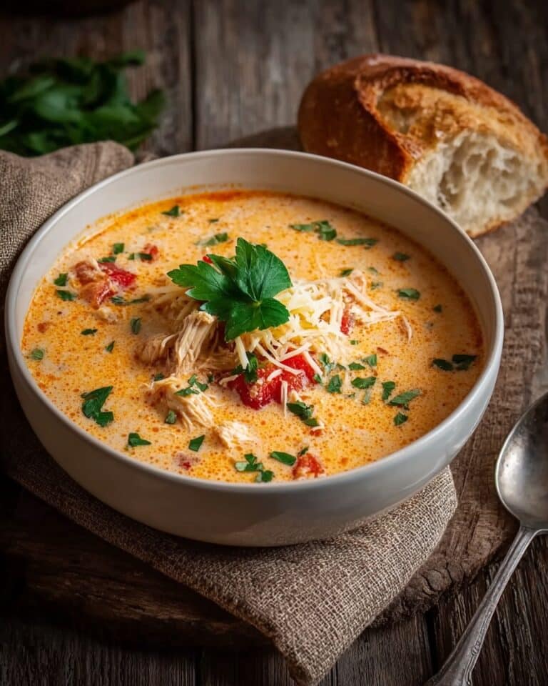 Crock Pot Creamy Chicken Parmesan Soup Recipe