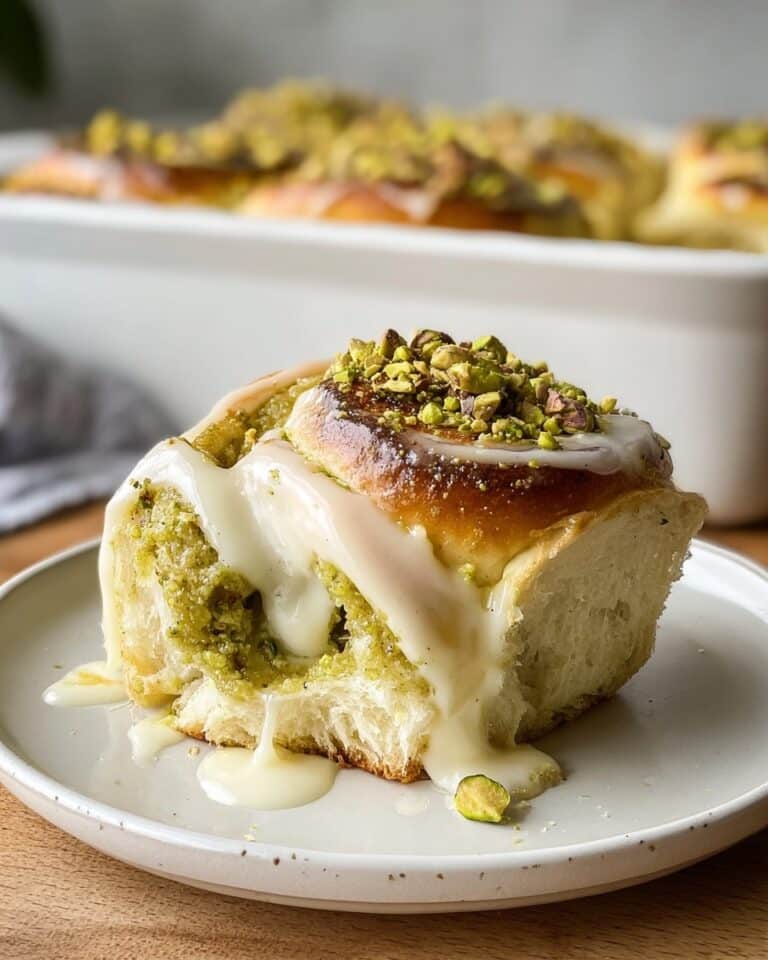 Small Batch Pistachio Cream Cinnamon Rolls Recipe