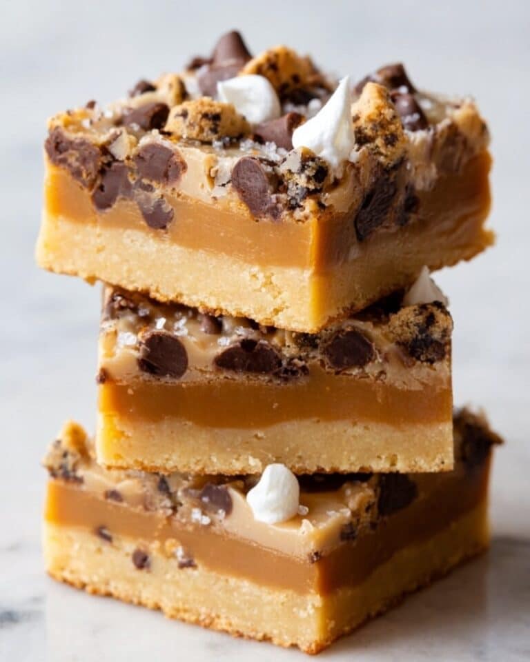 Salted Caramel Chocolate Chip Cookie Bars Recipe