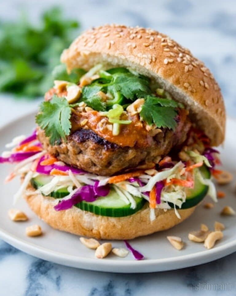 Thai Peanut Turkey Burgers Recipe