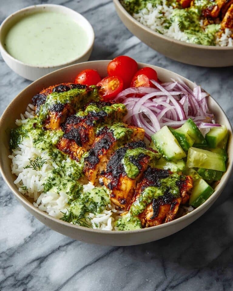 Chimichurri Grilled Chicken Bowl with Garlic Sauce Recipe