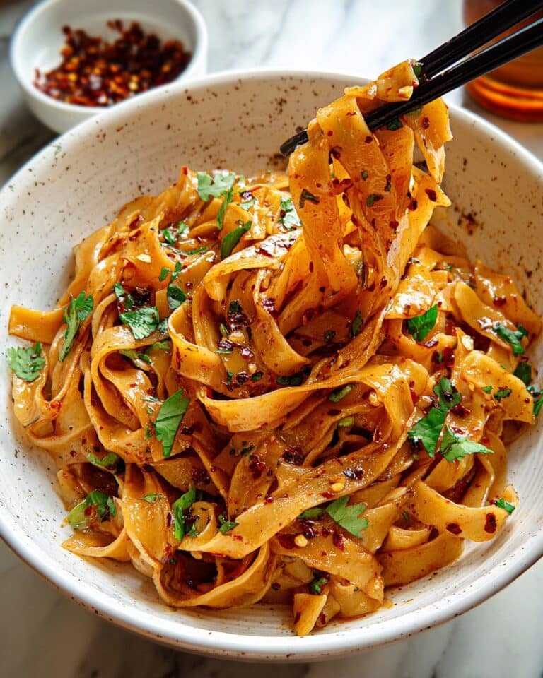 Spicy Szechuan Noodles with Garlic Chili Oil Recipe
