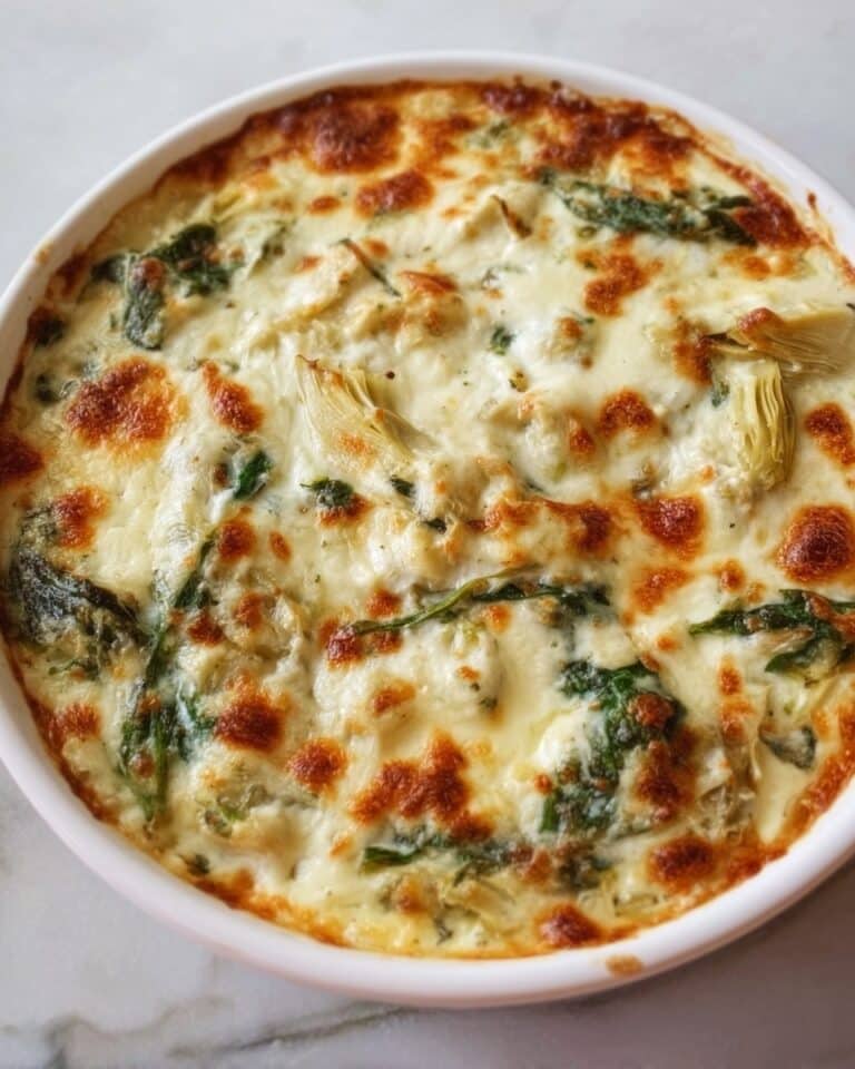 High-Protein Spinach and Artichoke Chicken Casserole Recipe