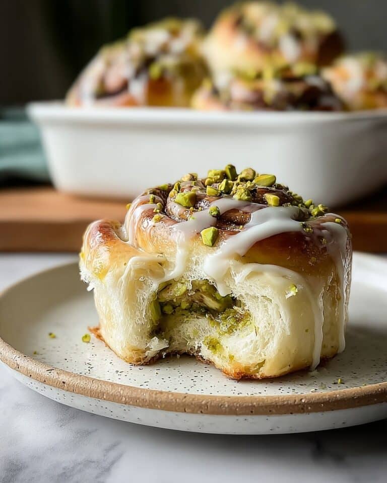 Batch Pistachio Cream Cinnamon Rolls Recipe